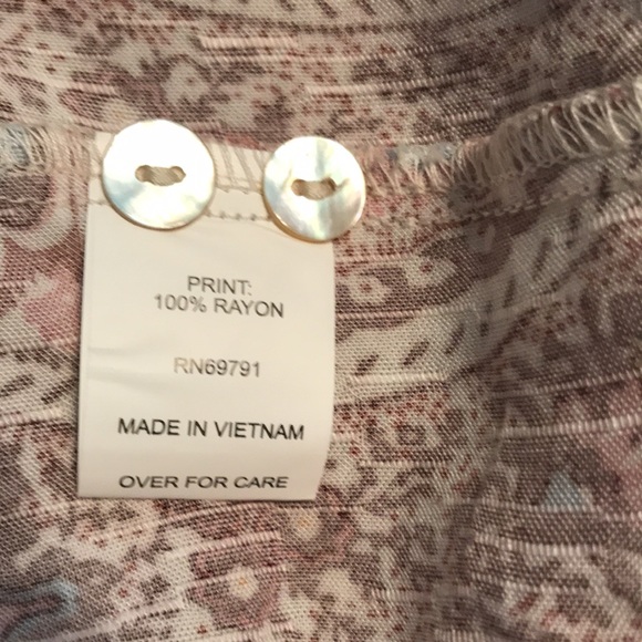 Paisley Print Top XL NWT - Picture 4 of 6